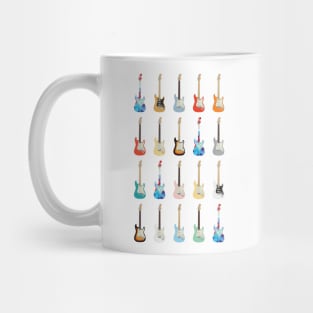 S-Style Electric Guitar Icons Huge Collection Mug